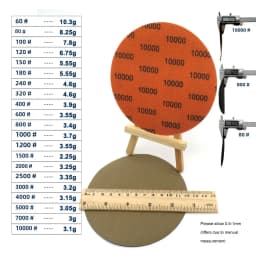 50Pcs 5 Inch 125mm Waterproof Sanding Discs Hook & Loop Silicon Carbide Sandpaper Wet/Dry 60 -10000 Grit for Polishing Grinding