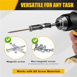 Spring Loaded Screw Holder Bit,Screw Gripper Tool Universal Anti-drop Screwdriver Bit Screws Retaining Holders Clamp Fixing Set