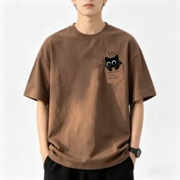 2026 Summer Fun Cartoon Retro American Vintage Casual Couple Loose Sleeve Japanese-Korean Style Short-Sleeved T-Shirt