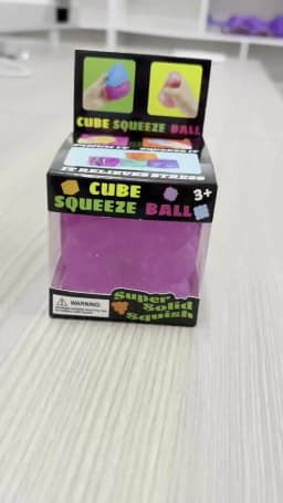Schylling Nice Cube Sensory Fidget Stress Relief Anxiety Tool for Focus ADHD Office Desk Calming Gadget