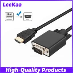 1080P HDMI-Compatible To VGA Adapter 1.8M/3.0M Cable Video Audio Male Converter for Desktop Laptop PC TV Monitor Projector