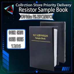 4250PCS 8500PCS 8850PCS 0201 0402 0603 0805 1206 1% SMD Resistor Sample Book Assorted Kit 10K 100K 1K 1R 100R 220R