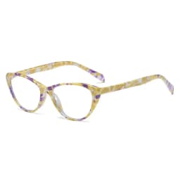 Anti Blue Light Reading Glasses Floral Print PC Frame Presbyopia Eyeglasses Fashion Cat Eye Eyewear Far Sight Glasses +1.0~+4.0