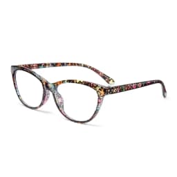 Anti Blue Light Reading Glasses Floral Print PC Frame Presbyopia Eyeglasses Fashion Cat Eye Eyewear Far Sight Glasses +1.0~+4.0