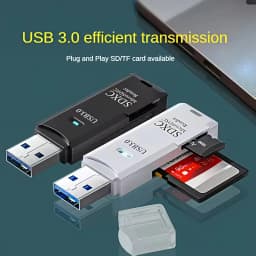 2 in 1 USB 3.0 Card Reader Micro TF SD Card Reader USB Adapter High Speed Card Reader TF Memory Card For PC Laptop Accessories