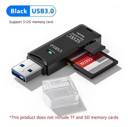 2 in 1 USB 3.0 Card Reader Micro TF SD Card Reader USB Adapter High Speed Card Reader TF Memory Card For PC Laptop Accessories