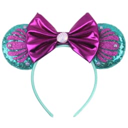 Newest Mickey Mouse Ears Headband for Women Kids Baby Girl Festival Party Hair Accessories with Sequins and 5 Inch Bow