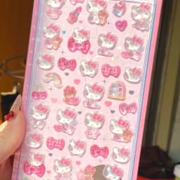 Hello Kitty 3D Hollow Bubble Relief Sticker Sanrio Kawaii DIY Reward Sticker Cute Sticker for Kids Gift