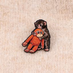 Cute Monkey Enamel Pin Cartoon Brooch Lapel Pins Badge on Backpack Clothing Accessories Fashion Jewelry Friends Gifts
