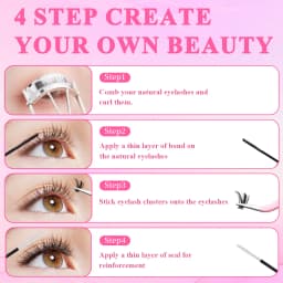 Lash Cluster Glue Lash Bond and Seal for Eyelash Clusters 10ml Bond and Seal Waterproof Strong Hold for 72H