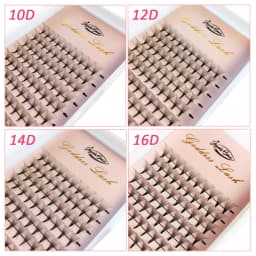 Goddess 3D/5D/6D/10D Premade Fan Eyelash Extensions Natural Soft Russian Volume Lashes Faux Mink Individual Lash Extensions
