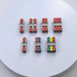 5/10/20PCS Lever Wire Connectors, 2/3Ports Quick Wire Connectors, Electrical Lever Wire Connectors Push-in Conductor Terminal
