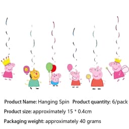 Pink Pig Birthday Party Decoration Disposable Tableware Tablecloth Plate Cup Napkin Bags Baby Shower Pig Famliy Party Favors