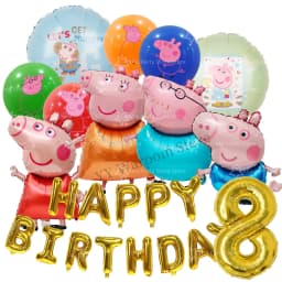 Pink Pig Birthday Party Decoration Disposable Tableware Tablecloth Plate Cup Napkin Bags Baby Shower Pig Famliy Party Favors