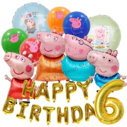 Pink Pig Birthday Party Decoration Disposable Tableware Tablecloth Plate Cup Napkin Bags Baby Shower Pig Famliy Party Favors