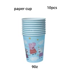 Pink Pig Birthday Party Decoration Disposable Tableware Tablecloth Plate Cup Napkin Bags Baby Shower Pig Famliy Party Favors