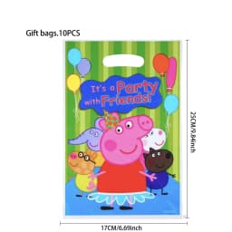 Pink Pig Birthday Party Decoration Disposable Tableware Tablecloth Plate Cup Napkin Bags Baby Shower Pig Famliy Party Favors