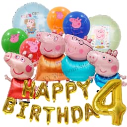 Pink Pig Birthday Party Decoration Disposable Tableware Tablecloth Plate Cup Napkin Bags Baby Shower Pig Famliy Party Favors