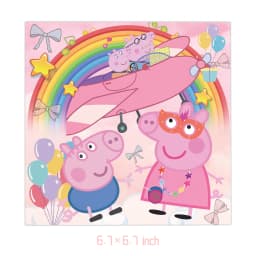 Pink Pig Birthday Party Decoration Disposable Tableware Tablecloth Plate Cup Napkin Bags Baby Shower Pig Famliy Party Favors
