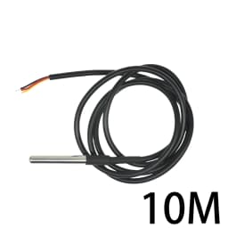 Stainless Steel Waterproof DS18b20 12/3/5M Thread Temperature Probe Temperature Sensor 18B20 Cable For Arduino