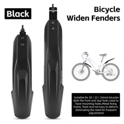 WEST BIKING Widen Thicken Mountain Bike Fenders Metal Fixed Frame Bicycle Fenders High Toughness Scientific Arc MTB Bike Fenders
