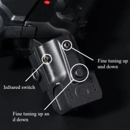 High Precision Adjustable LG02 Infrared Red Laser 20mm Rail Mount L3-g Nylon Portable Tactical Sight