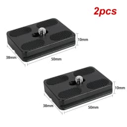 BEXIN Universal Aluminum Alloy Quick Release Plate Tripod Mount Adapter with 1/4 Screw for Benro Arca Swiss Ball Head and Camera