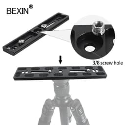 BEXIN Universal Aluminum Alloy Quick Release Plate Tripod Mount Adapter with 1/4 Screw for Benro Arca Swiss Ball Head and Camera