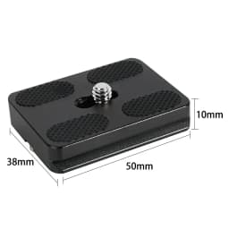 BEXIN Universal Aluminum Alloy Quick Release Plate Tripod Mount Adapter with 1/4 Screw for Benro Arca Swiss Ball Head and Camera