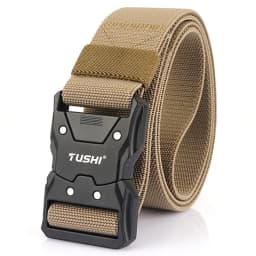 VATLTY New Unisex Elastic Belt Hard Metal Buckle Quick Release Tough Stretch Nylon Men's Military Tactical Belt Casual Waistband