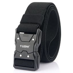 VATLTY New Unisex Elastic Belt Hard Metal Buckle Quick Release Tough Stretch Nylon Men's Military Tactical Belt Casual Waistband