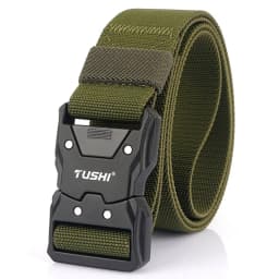 VATLTY New Unisex Elastic Belt Hard Metal Buckle Quick Release Tough Stretch Nylon Men's Military Tactical Belt Casual Waistband