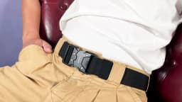 VATLTY New Unisex Elastic Belt Hard Metal Buckle Quick Release Tough Stretch Nylon Men's Military Tactical Belt Casual Waistband