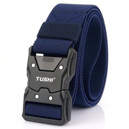 VATLTY New Unisex Elastic Belt Hard Metal Buckle Quick Release Tough Stretch Nylon Men's Military Tactical Belt Casual Waistband