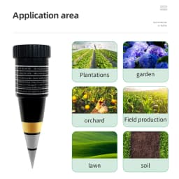 2 in 1 / 4 in 1 Soil Moisture PH Meter Acidity Humidity Tester Metal Sensor Probe 3~8 PH Hygrometer for Planting Garden Garden T
