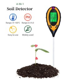 2 in 1 / 4 in 1 Soil Moisture PH Meter Acidity Humidity Tester Metal Sensor Probe 3~8 PH Hygrometer for Planting Garden Garden T