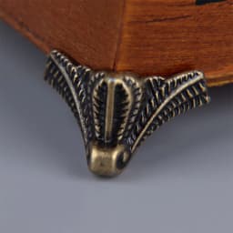 4PCS/set Antique Corner Protector Bronze Jewelry Chest Box Wooden Case Decorative Feet Leg Metal Corner Bracket Hardware