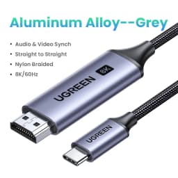 UGREEN USB Type C to HDMI Adapter 4K for TV USB C Cable for PC Macbook Pro iPad Pro Samsung Galaxy Pixelbook Xiaomi USB C HDMI