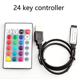 USB LED RGB Controller For 5V USB LED Strip Light Wireless IR RF Remote Controller SMD 2835 5050 RGB LED Strip Controller