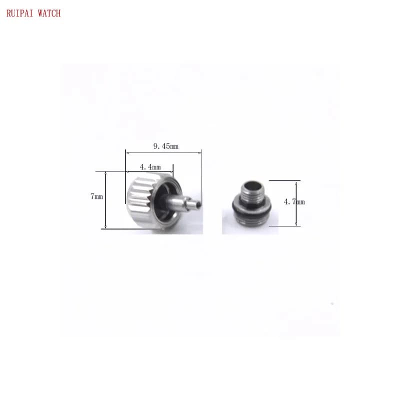 7.00x4.40mm Silver or Gold Color Watch Crown Waterproof For Daytona & Submariner watch accessories for Rolex