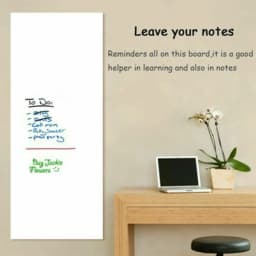 Black Board White Board Stickers Rolled Up Reusable Portable Drawing Board School Office Meeting Teaching Board Stationery