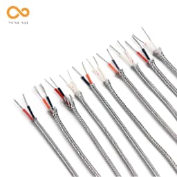 10M 20M 50m 100m K J PT100 Type 0-800 Degree 600℃ Shielded Thermocouple Wire 2*0.4MM Temp Measurement Line Compensation Wire
