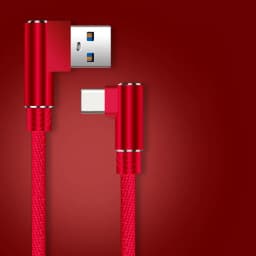 Fast Charge 5A usb Type C Cable For Huawei Mate40 30 P60 40Pro 5G L head Type-C Cable For mi Poco X3 redmi K60 50 pro Fast cable