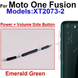 For Motorola MOTO One Action One Hyper One Macro One Fusion Plus On Off Power Button Volume Switch Side Key Parts