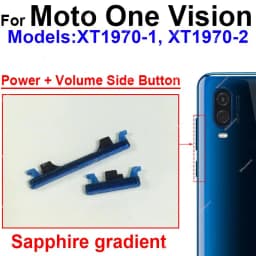For Motorola MOTO One Action One Hyper One Macro One Fusion Plus On Off Power Button Volume Switch Side Key Parts