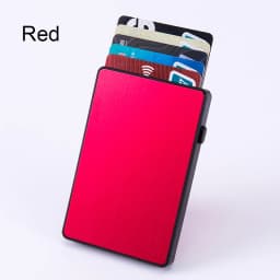 YUECIMIE Gold Thin Pop Up ID RFID Card Holder For Man Slim Men's Card Wallet RFID Creative Credit Card Case For Women Female