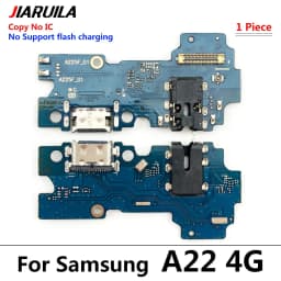 New For Samsung A02 A02S A12 A21 A22 A32 4G 5G USB Charger Port Jack Dock Connector Charging Board Flex Cable With Microphone