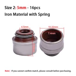 16pc 3.5mm 4mm 4.5mm 5mm 6mm Motorcycle Engine Intake & Exhaust Valve Stem Oil Seal For Honda For Yamaha For Suzuki For Kawasaki