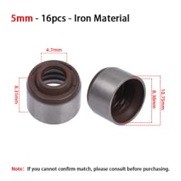 16pc 3.5mm 4mm 4.5mm 5mm 6mm Motorcycle Engine Intake & Exhaust Valve Stem Oil Seal For Honda For Yamaha For Suzuki For Kawasaki