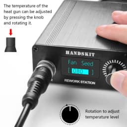 T12 Heat Guns OLED Digital Display Temperature Soldering Station Portable BGA Rework Hot Air Gun Home Diy Repair Tools
